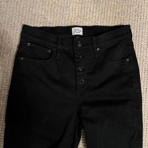 J. Crew Vintage Straight Jeans in Black Wash - Siz2 28